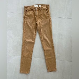 Anthropologie Low Rise Honey Chino Pant 27